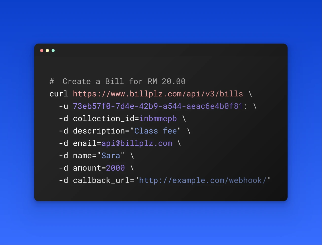 API example