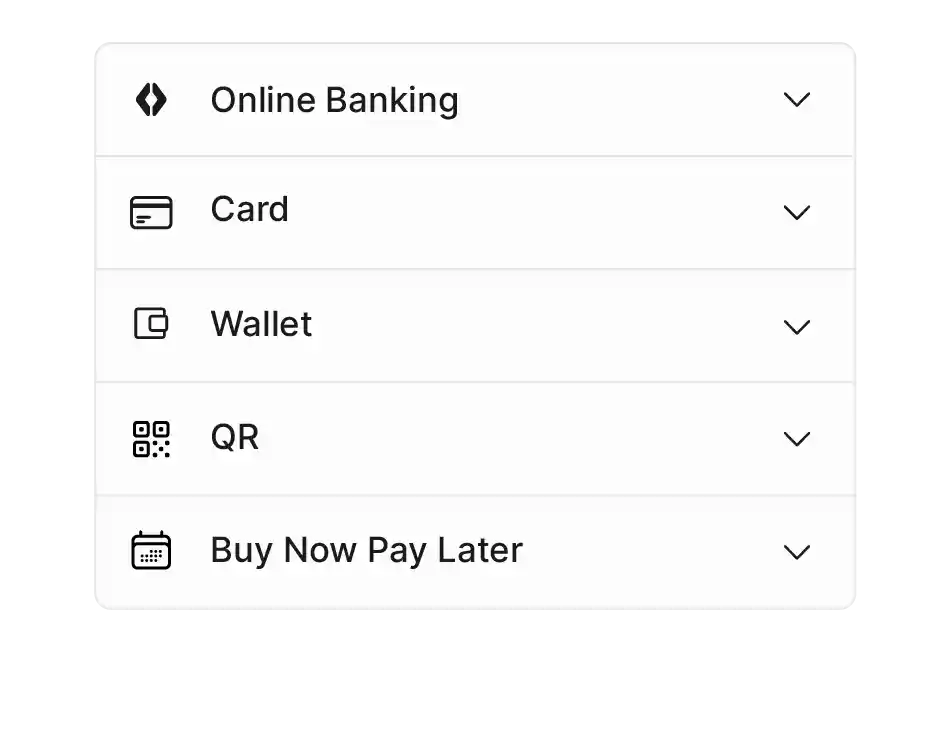 Payment methods