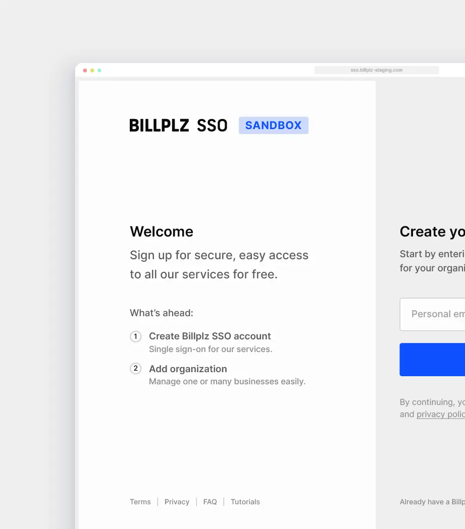 Billplz Sandbox Interface